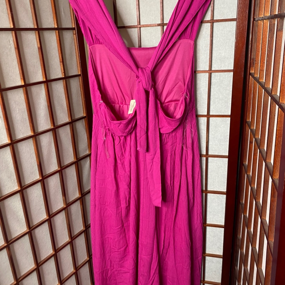 ModCloth nwot Berry a-line bow detail dress - Picture 9 of 11